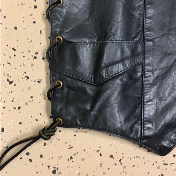 ADDIS Fashions LEATHER Vest Size Small - Picture 3 of 6
